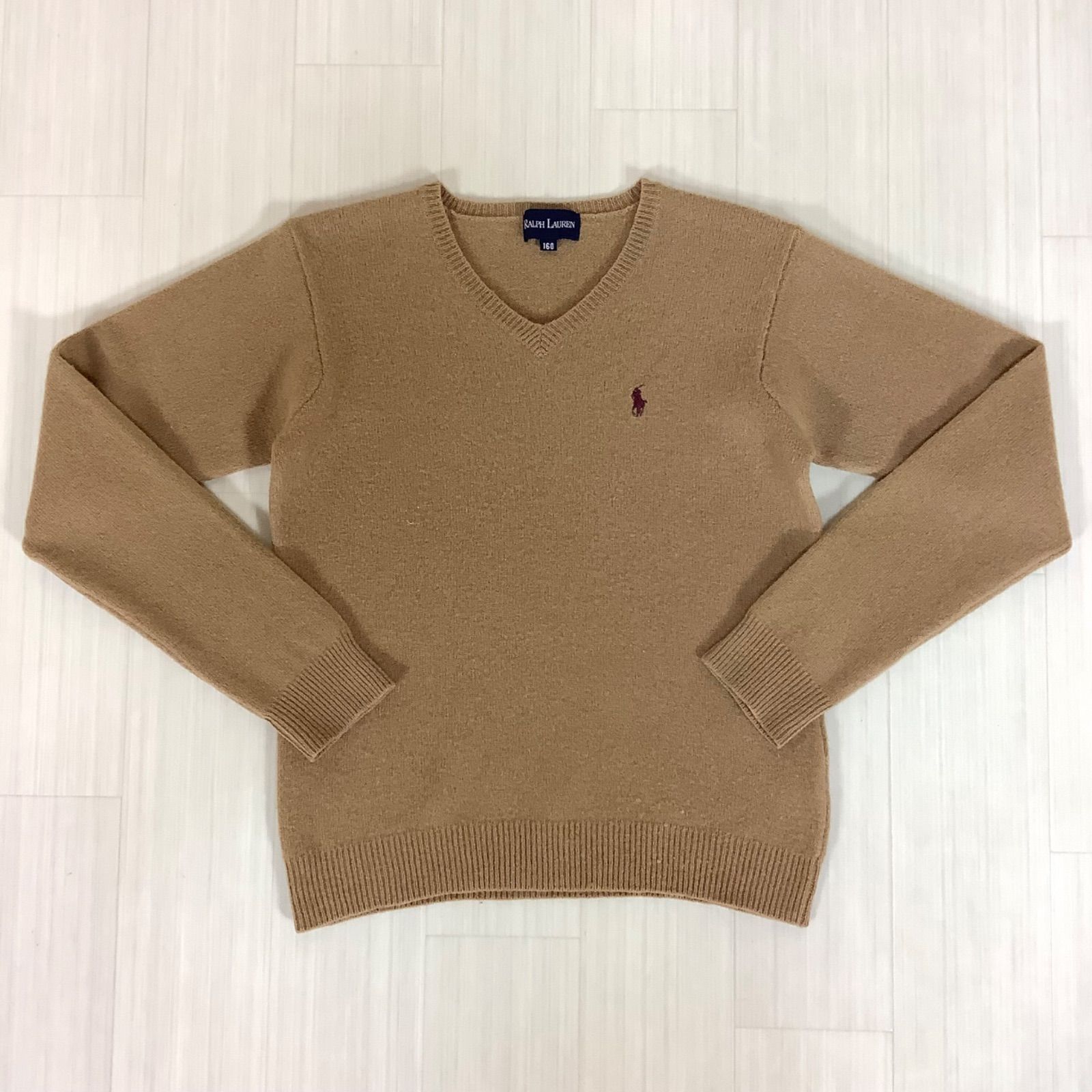 ラルフローレン　正規品　サマーニット　半袖　Vネック　ブラウン　美品 ラルフローレン 半袖ニットのおすすめ人気商品一覧 通販 - Yahoo