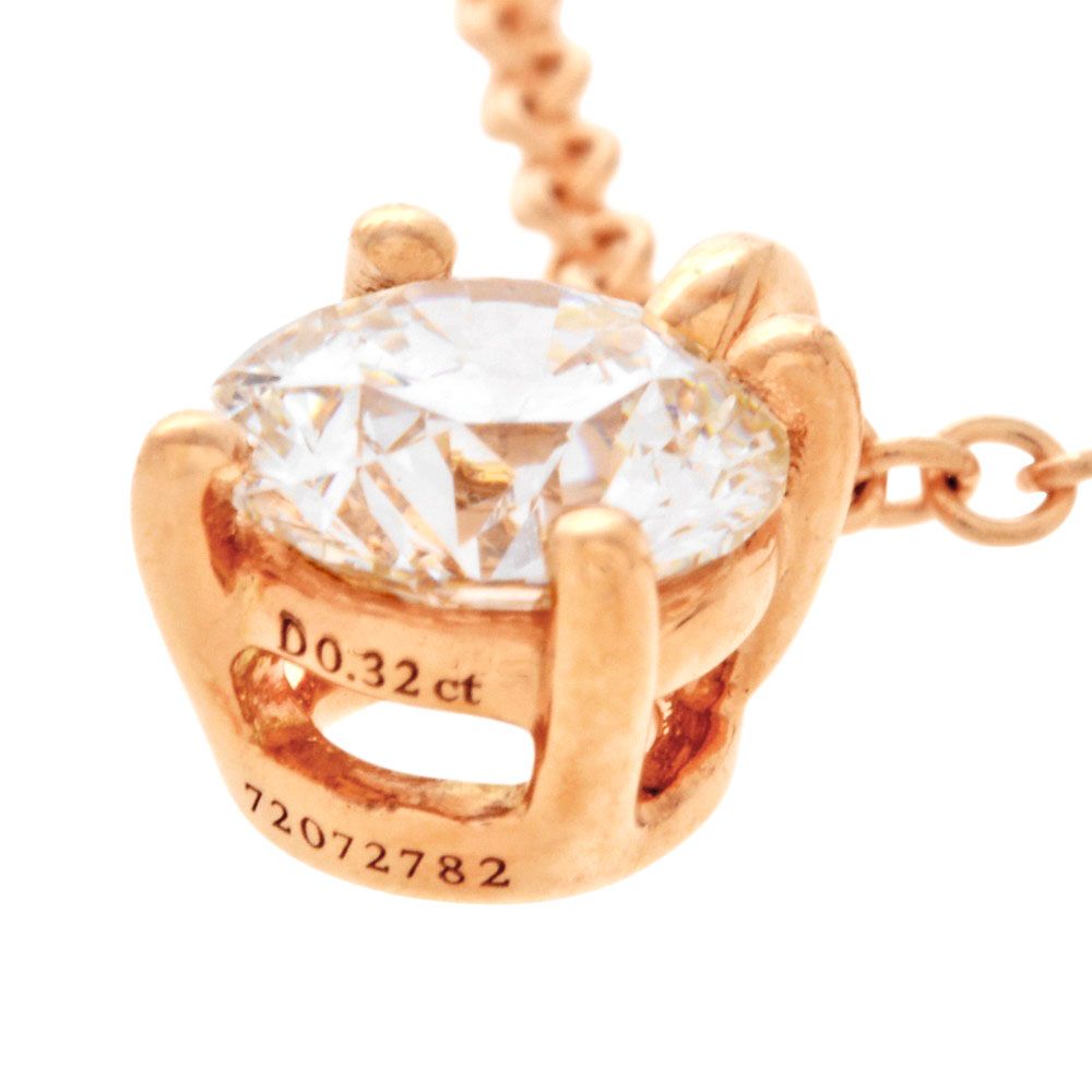 ティファニー Tiffany&Co. ソリティア ネックレス ダイヤモンド 0.32ct 