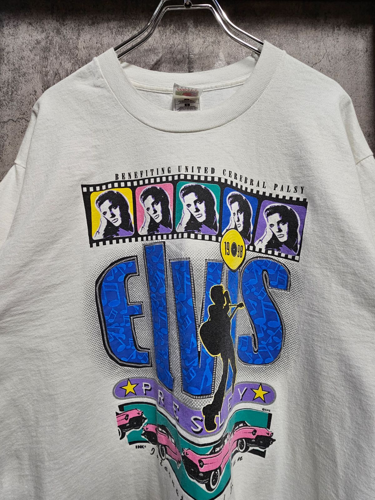 US古着】90s~00s USA製 FRUIT OF THE LOOM Elvis Presley T-Shirt