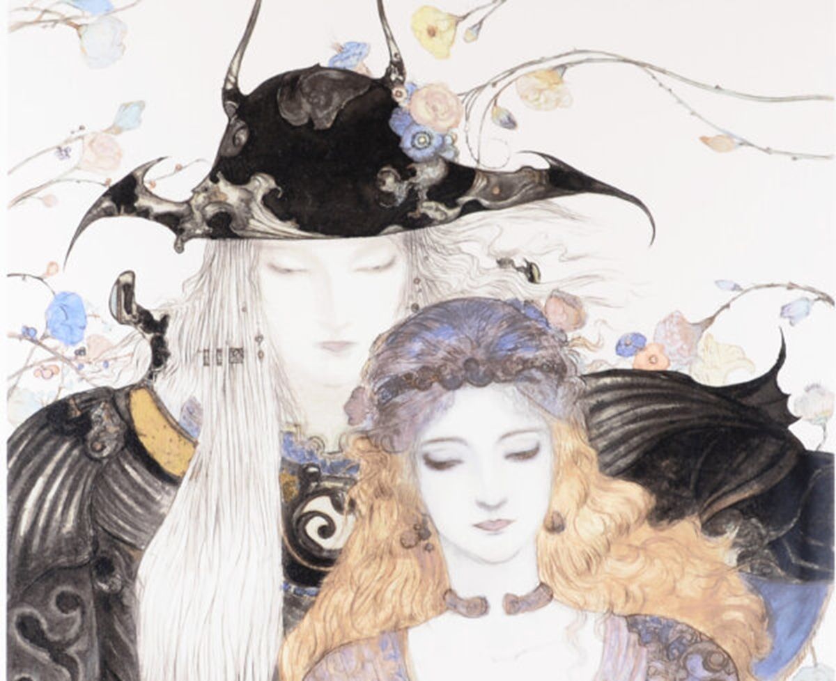 天野喜孝 花と騎士 版画 アールビバン