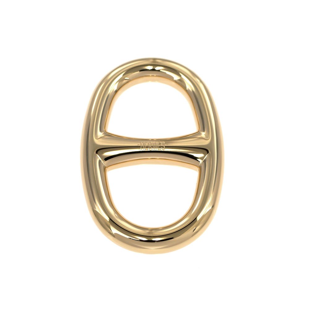 名東 エルメス スカーフリング シェーヌダンクル パーマブラス ゴールドカラー 小物 その他