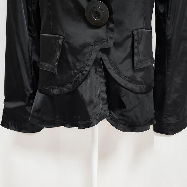 anc エイココンドウ EIKO KONDO ジャケット 42 黒 フレア ペプラム風 2