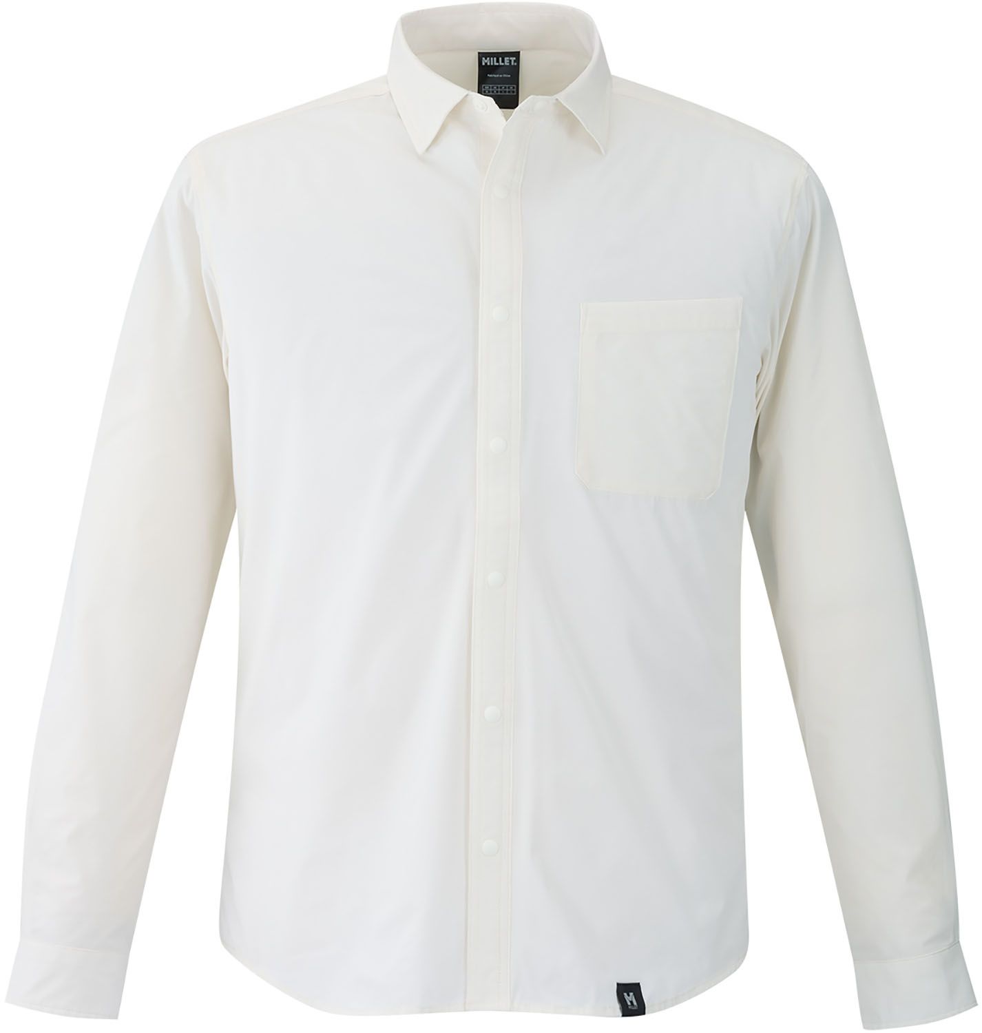 ミレー MILLET アウトドア IB SOLID SHIRT LS M シャツ 長袖 軽量 防虫機能 速乾 接触忌避剤 ペルメトリン インセクトバリヤー 虫を寄せ付けにくい 夏 ポリエステル MIV03193 N8014 FOGGYDEW