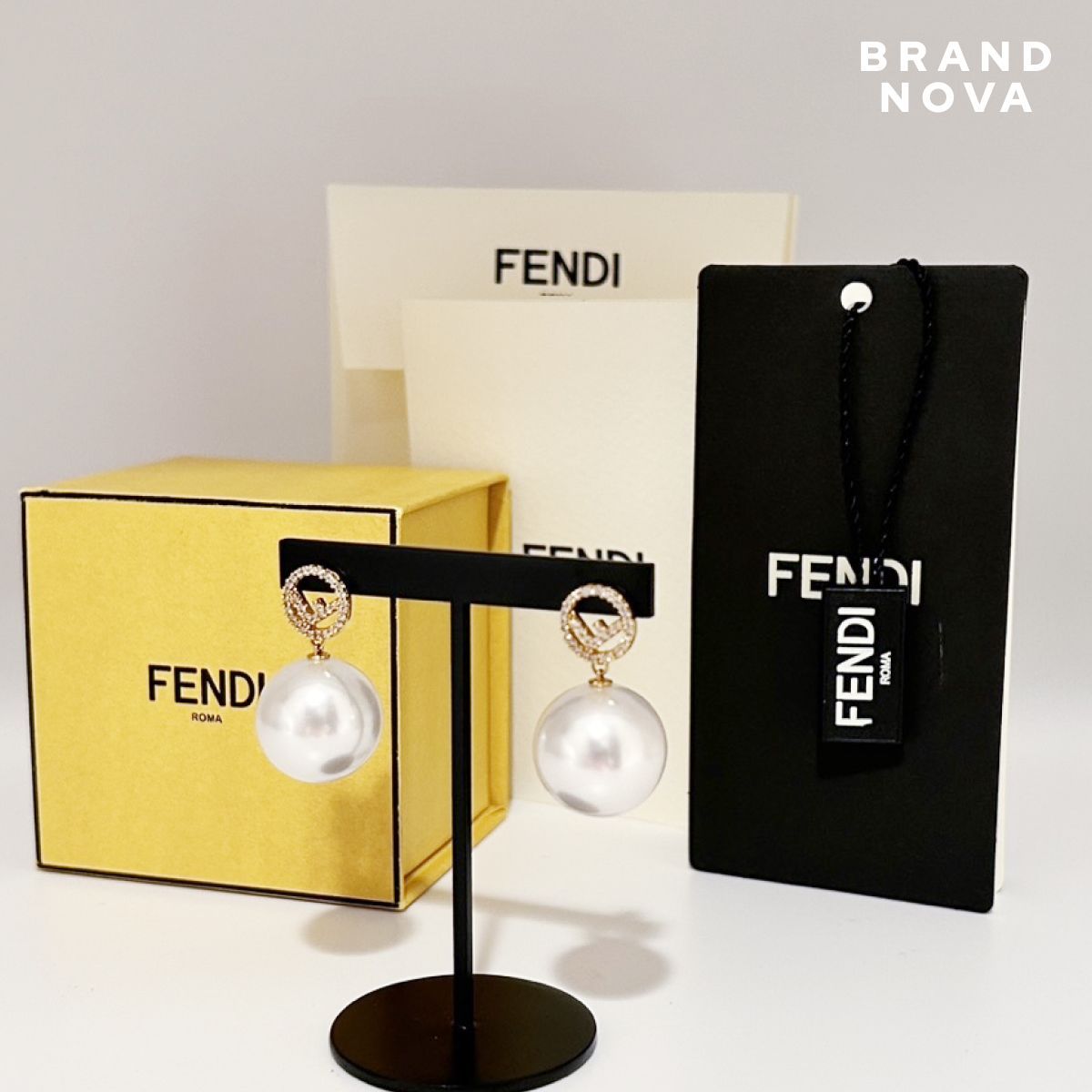 FENDI エフ イズ フェンディ ピアス ゴールド パール - BRAND NOVA