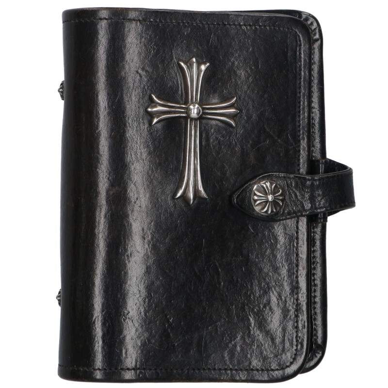 クロムハーツ AGENDA ラージCHクロス付きレザーアジェンダ手帳カバー メンズ