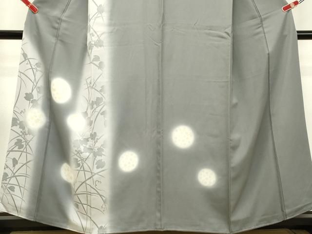 平和屋着物○訪問着 葡萄蔦の葉シルエット 暈し染め 金彩 正絹 逸品