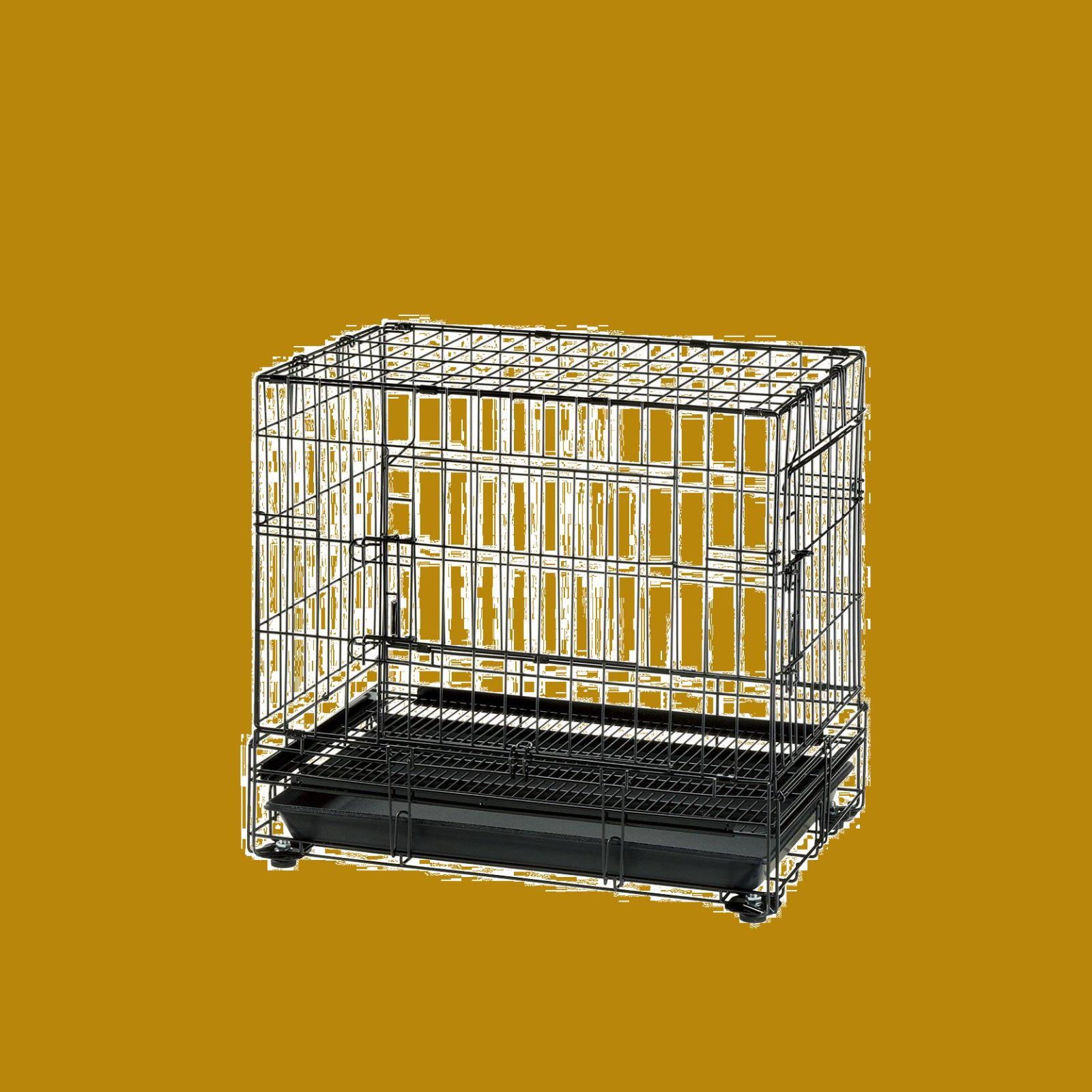 リッチェル プロフェッショナルペットケージ M ブラック 62.5