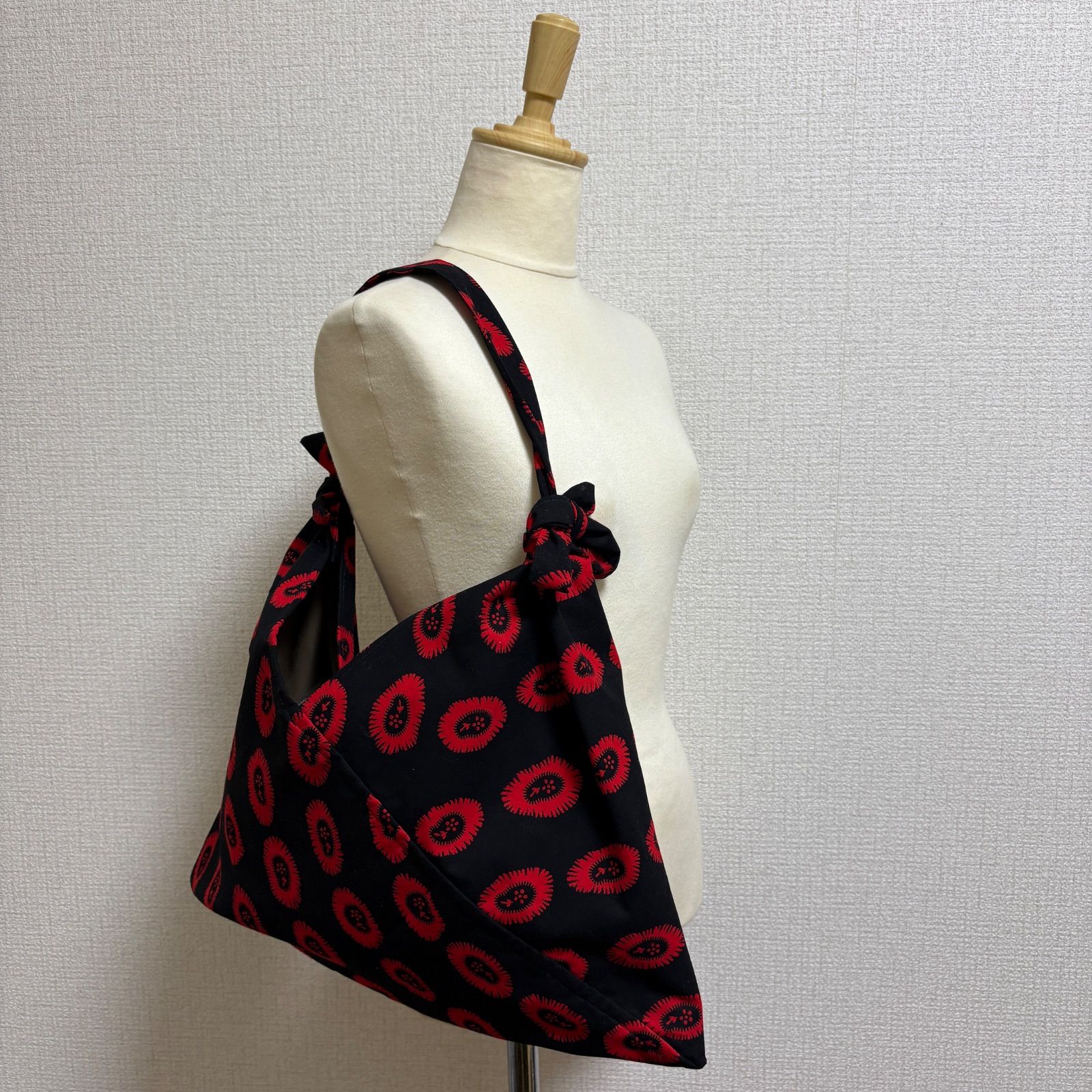 アフリカ生地 あずまバック 2way使用 キレイに仕上げるあずま袋の