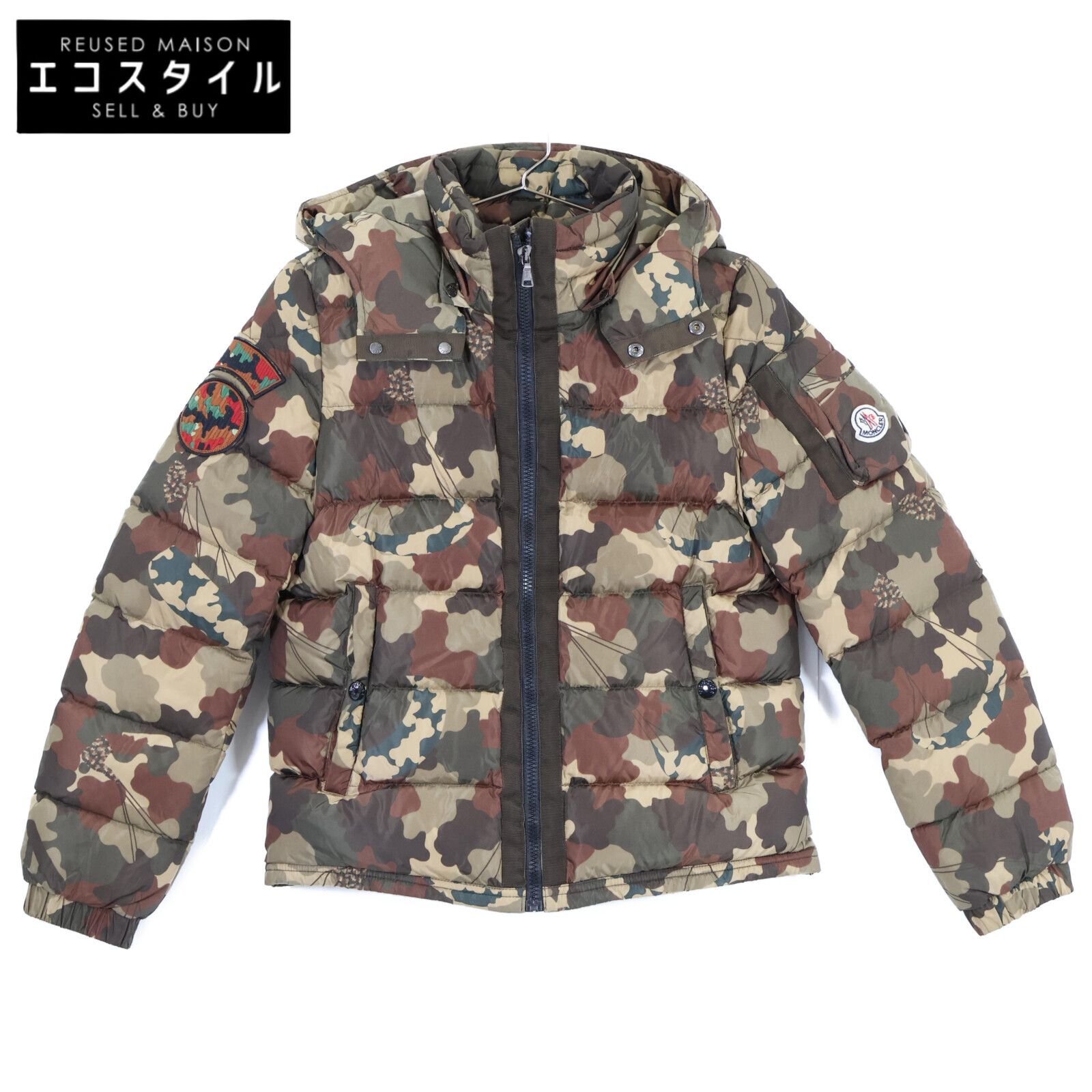 MONCLER モンクレール CRABOUNOUSE カモフラージュ フーデッドダウン 12/152cm