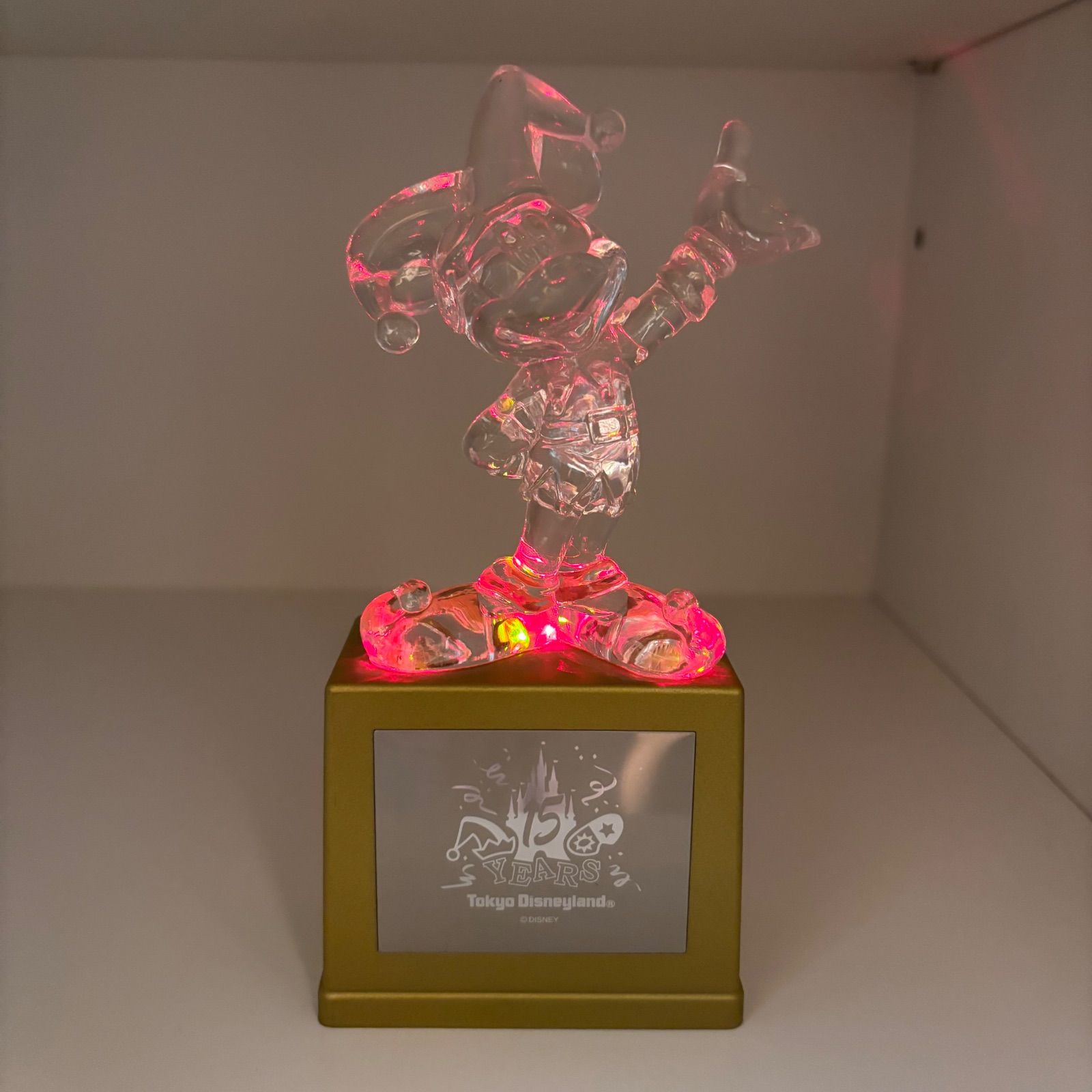 Disney ディズニー】ディズニーランド 15周年 光るオルゴールフィギア