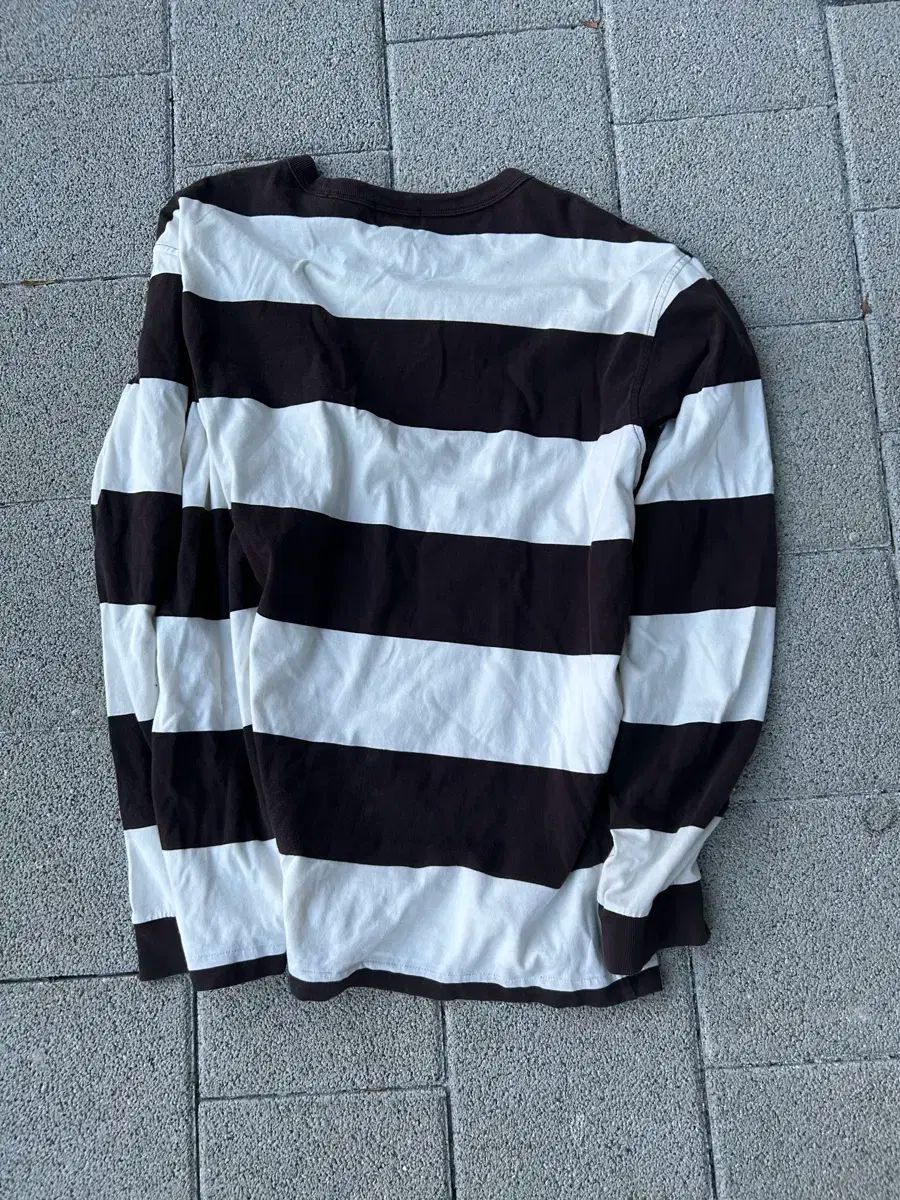 *rare* 1990s STUSSY ステューシー ストライプ ブラック-白 ロングスリーブ