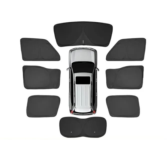 トヨタ ランドクルーザー プラド250系用 車用日よけカーテン 遮光カーテン 防紫外線 断熱 8個