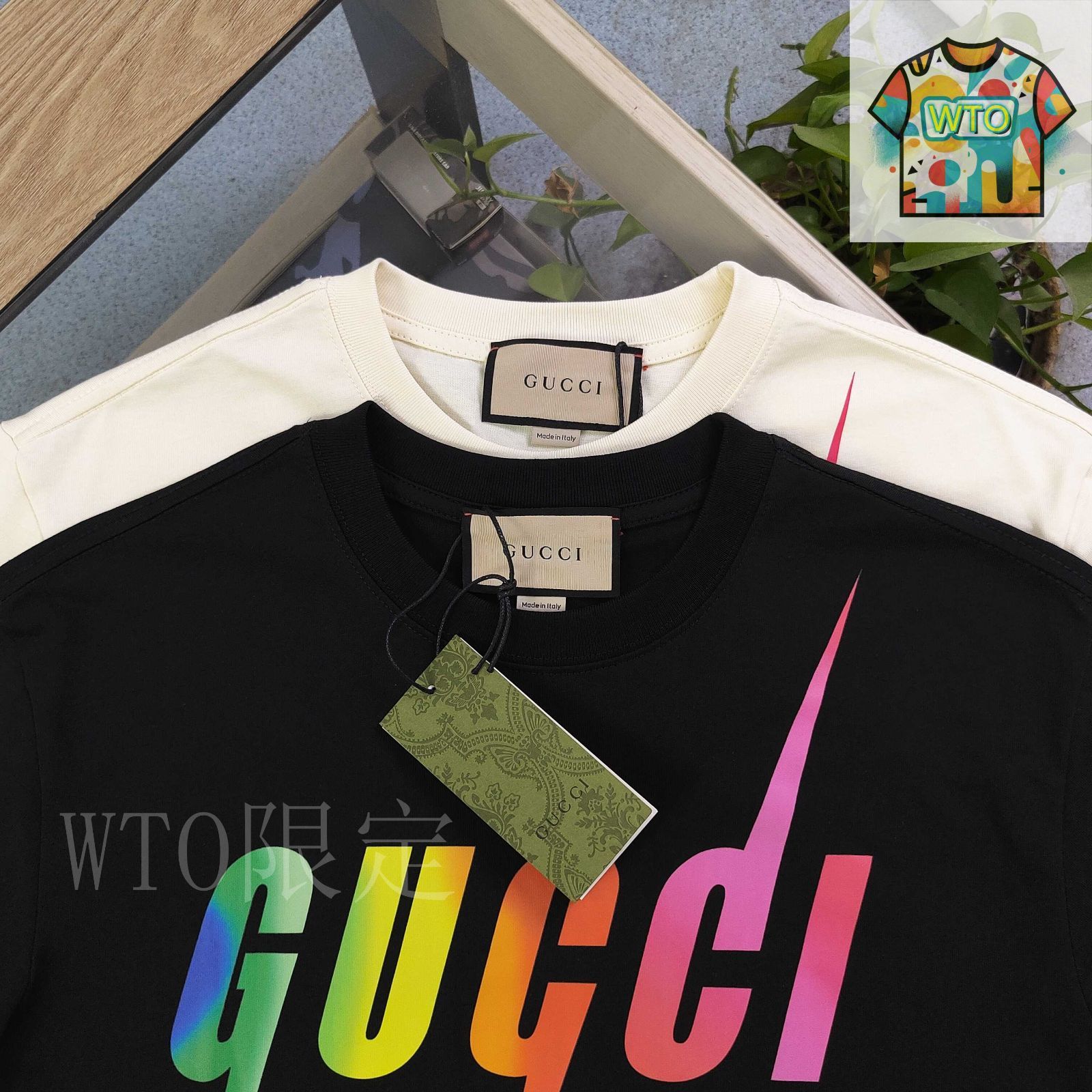 今日特価】GUCCI 2025 グラデーション稲妻アルファベット柄ロゴ
