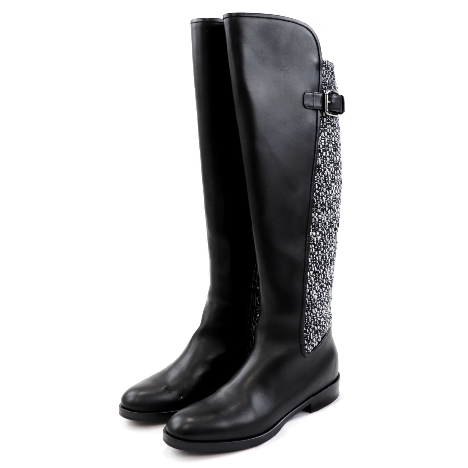 ドルチェ&ガッバーナ　ロングブーツ 黒 24.5cm Dolce & Gabbana(ドルチェ&ガッバーナ) ロングブーツ
