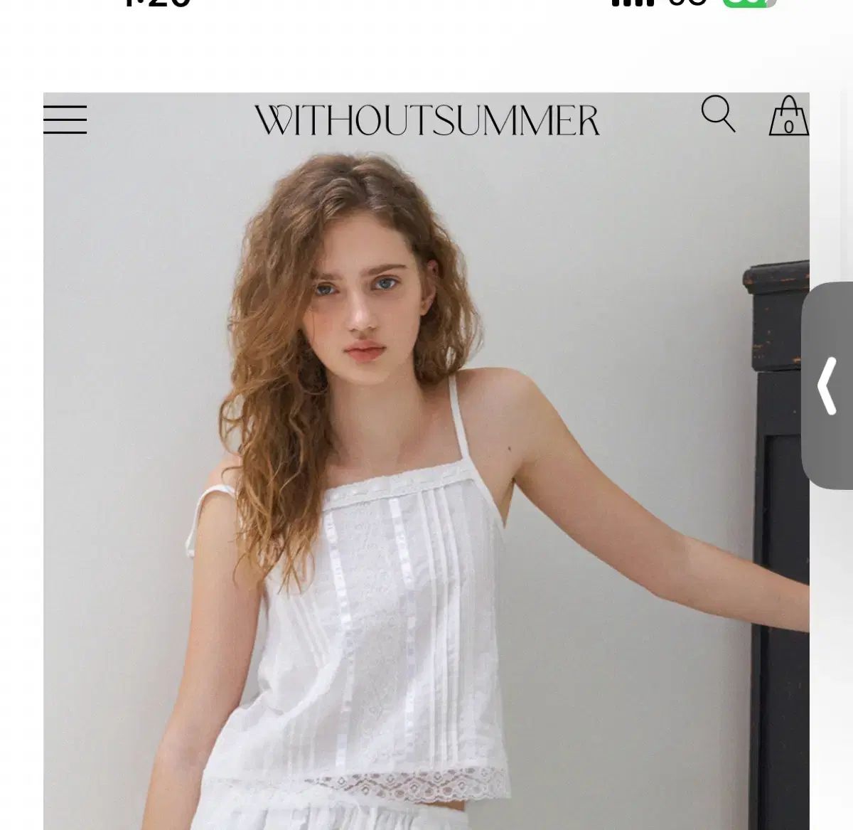 WITHOUTSUMMER Without Summer レース ノースリーブ トップス