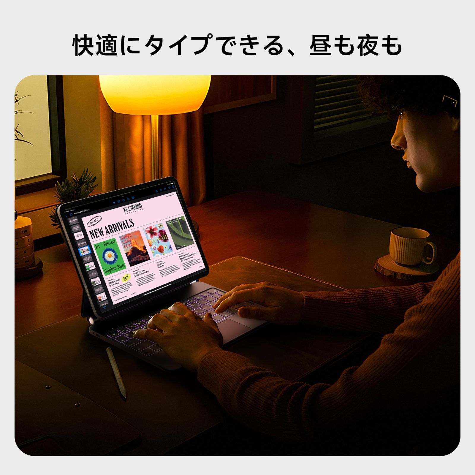 第5世代 第4世代10.9インチ 2025 2020 とiPad iPad Pro 11インチ M2 Air6 iPad 11インチ 第4世代 第3世代 第2世代 第1世代 に対応し 7色のバックライト 磁気吸着 多点押圧タッチパネルを備え