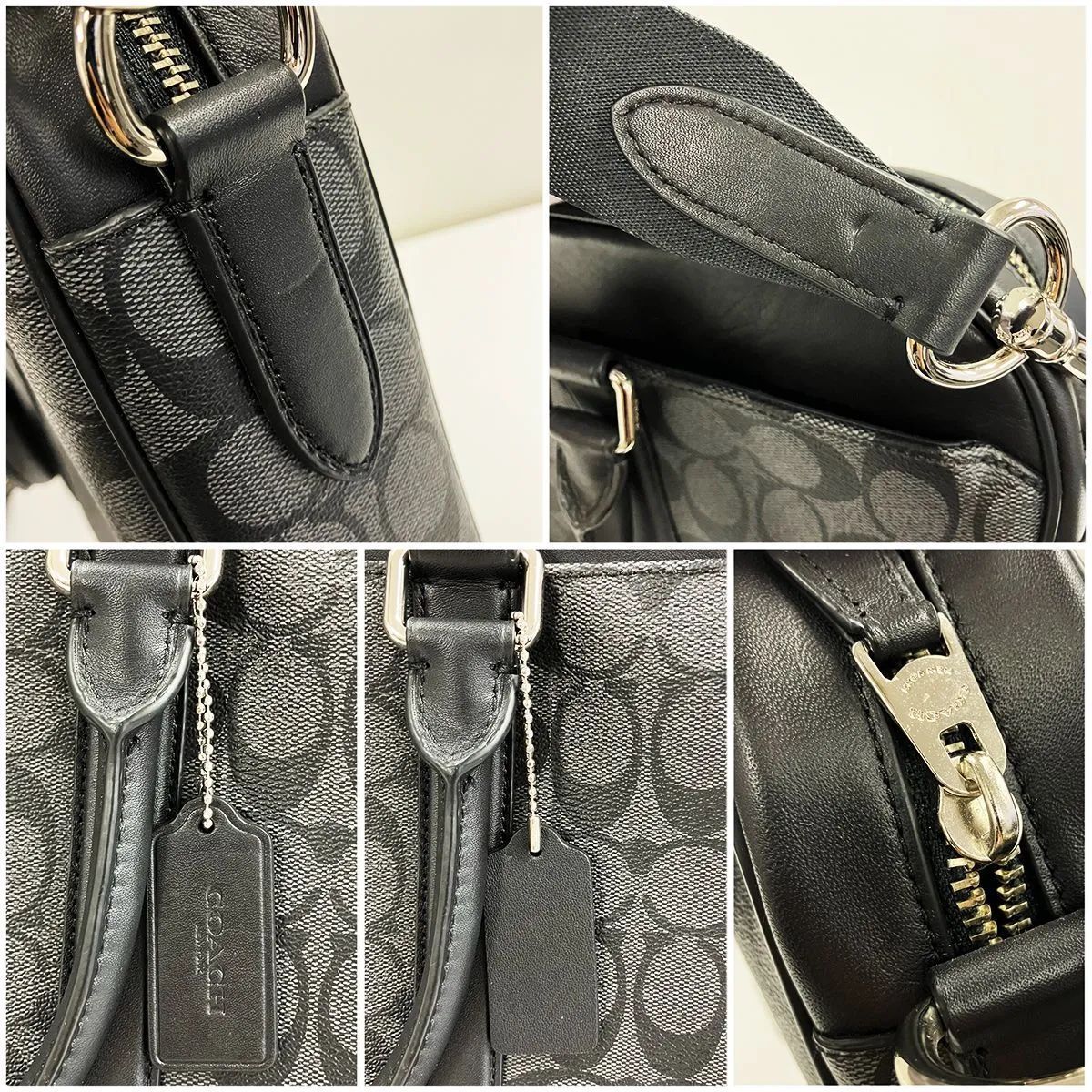 COACH コーチ シグネチャー 2way ビジネスバッグ トートバッグ