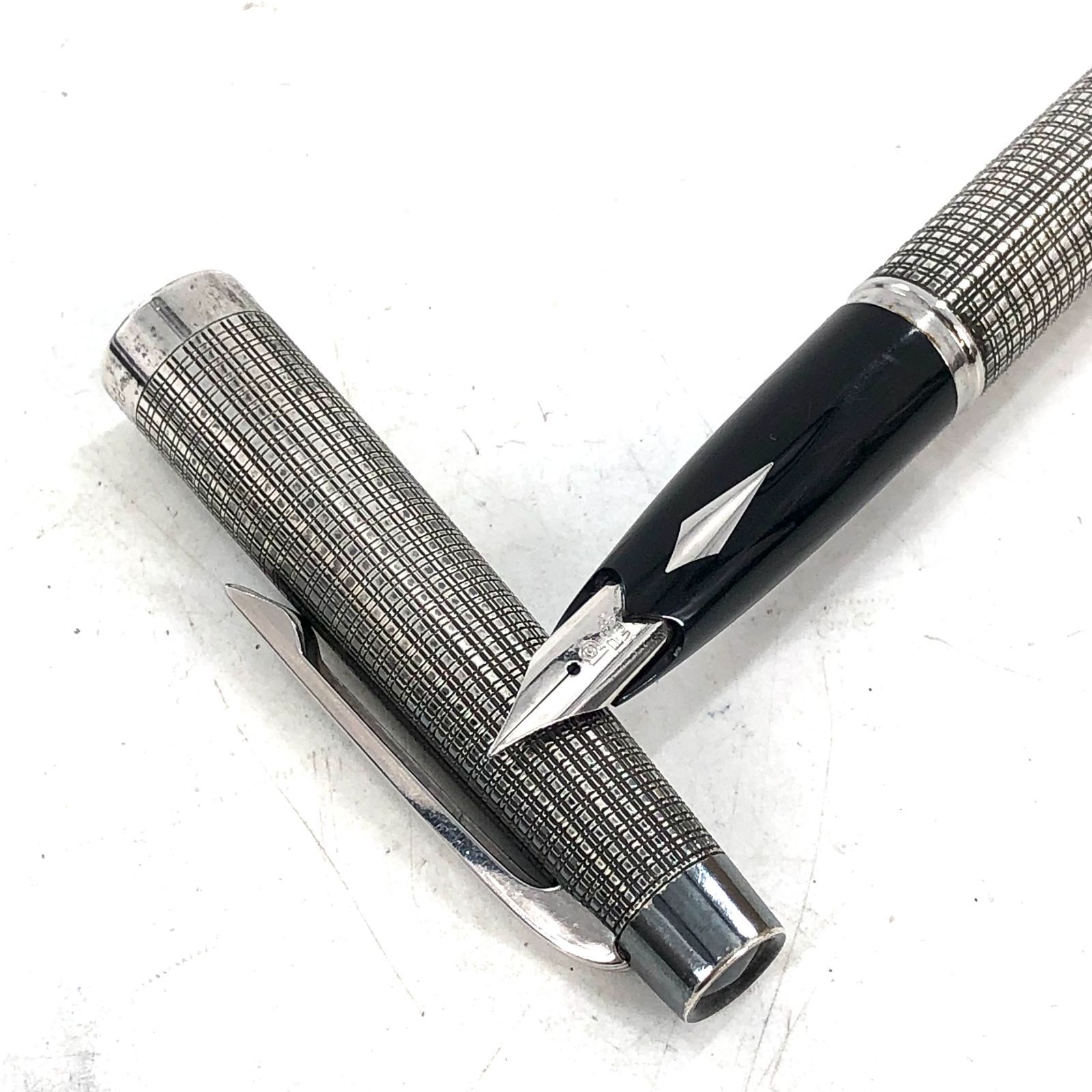 PLATINUM プラチナ 万年筆 シルバー ペン先 Pt. ALLOY 刻印【OE-51