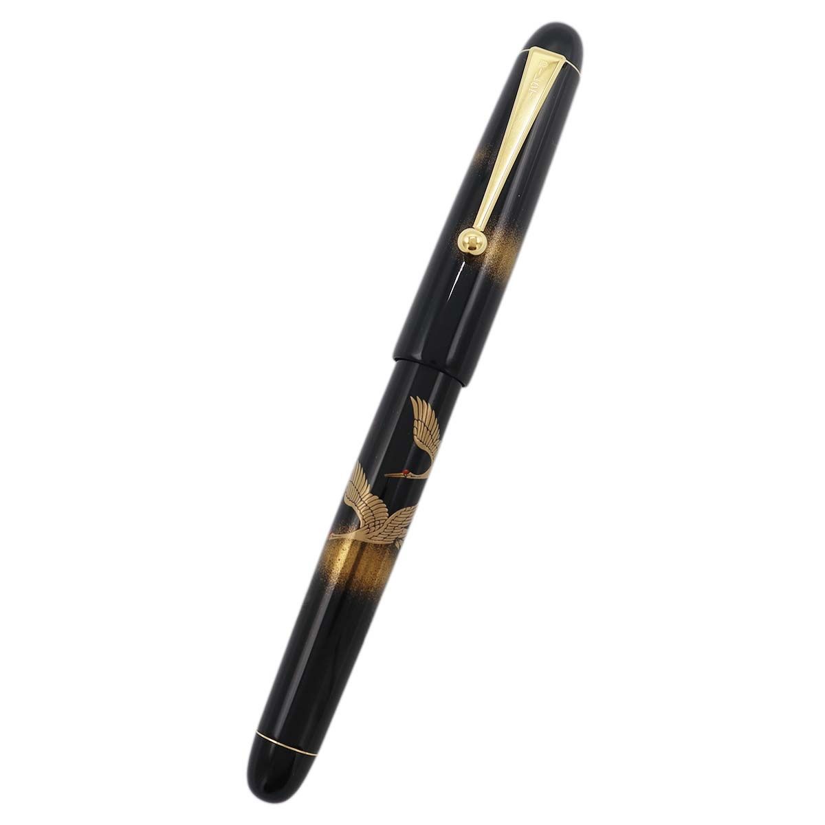 PILOT パイロット 万年筆 ペン先14k-585刻印 蒔絵 鳳凰 Mサイズ 中字 インク付き 筆記用具 筆記未 ケース有 ok75