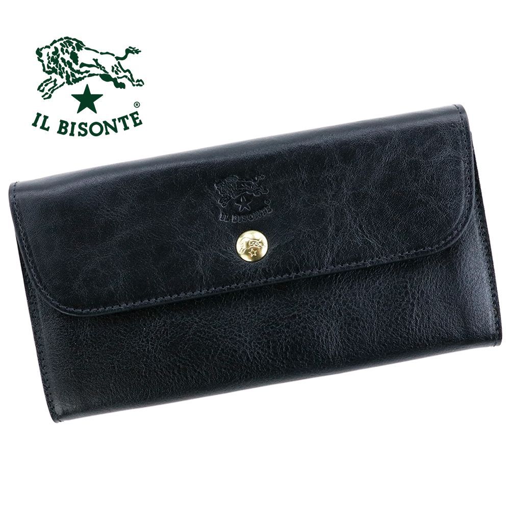 イルビゾンテ 長財布 ブラック SCW020 PV0005 BK110【RSL】 イルビゾンテ 財布 長財布 IL BISONTE じゃばら SCW020 PV0005