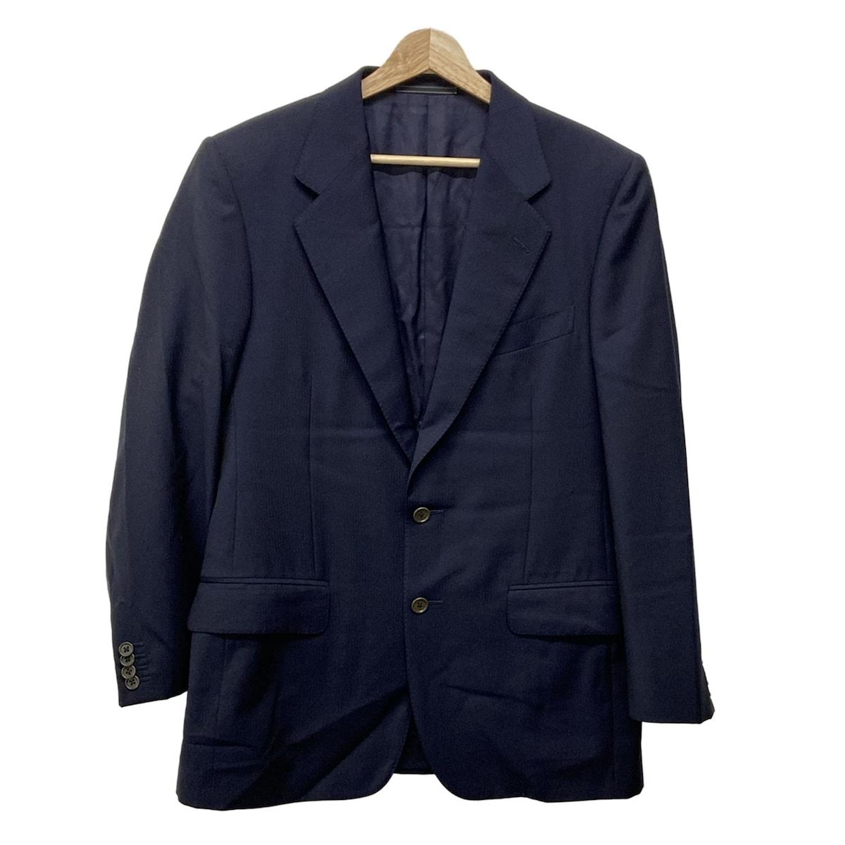 ZEGNA ゼニア オーバーシャツ ジャケット ネイビー 紺 46 M〜L程 ZEGNA（ゼニア）の「ゼニア ピュアカシミア オーバーシャツ（ブルゾン