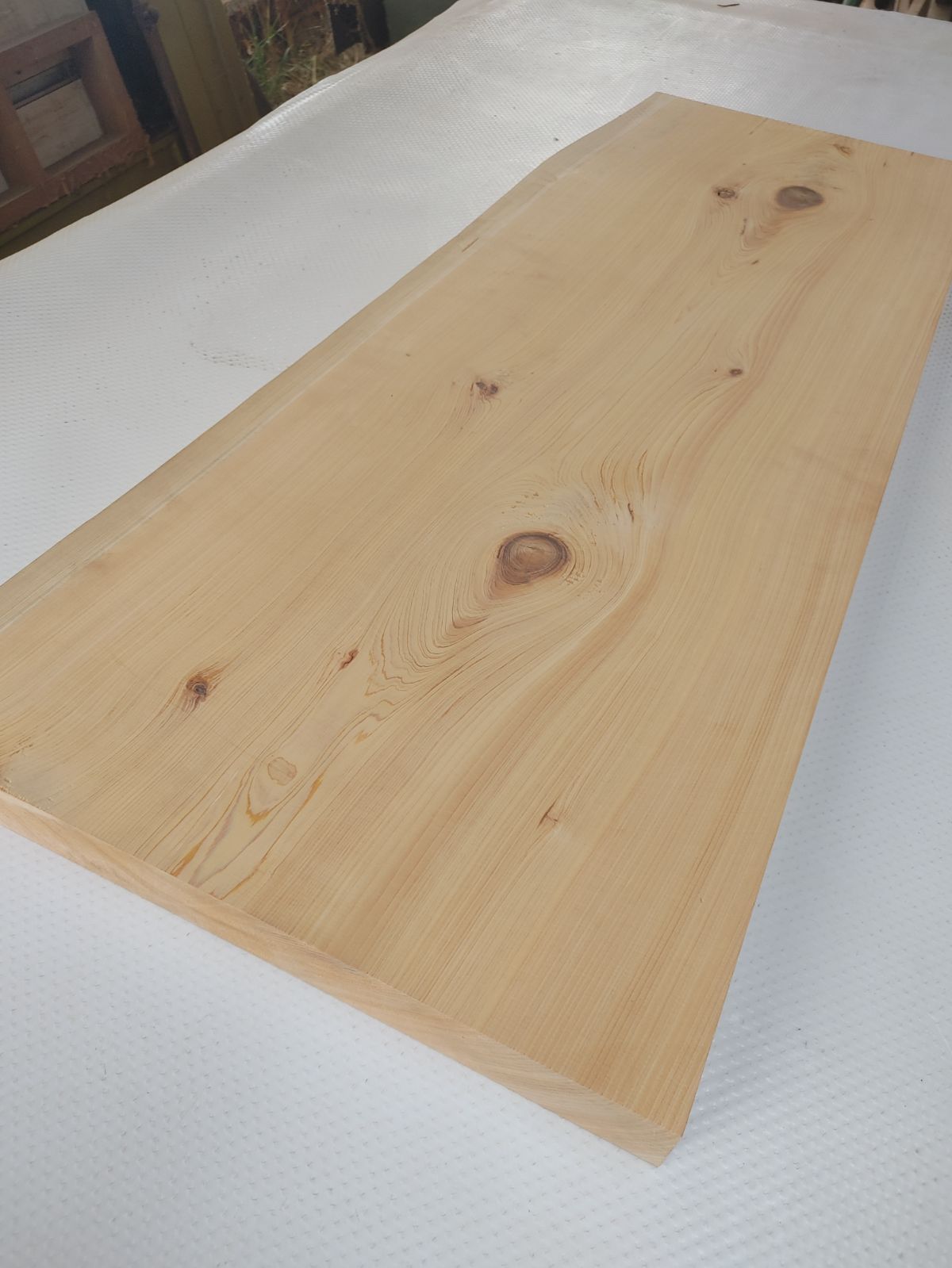 No.85】桧 ヒノキ 一枚板/無垢材/木材/自然素材/無塗装/銘木/DIY/棚