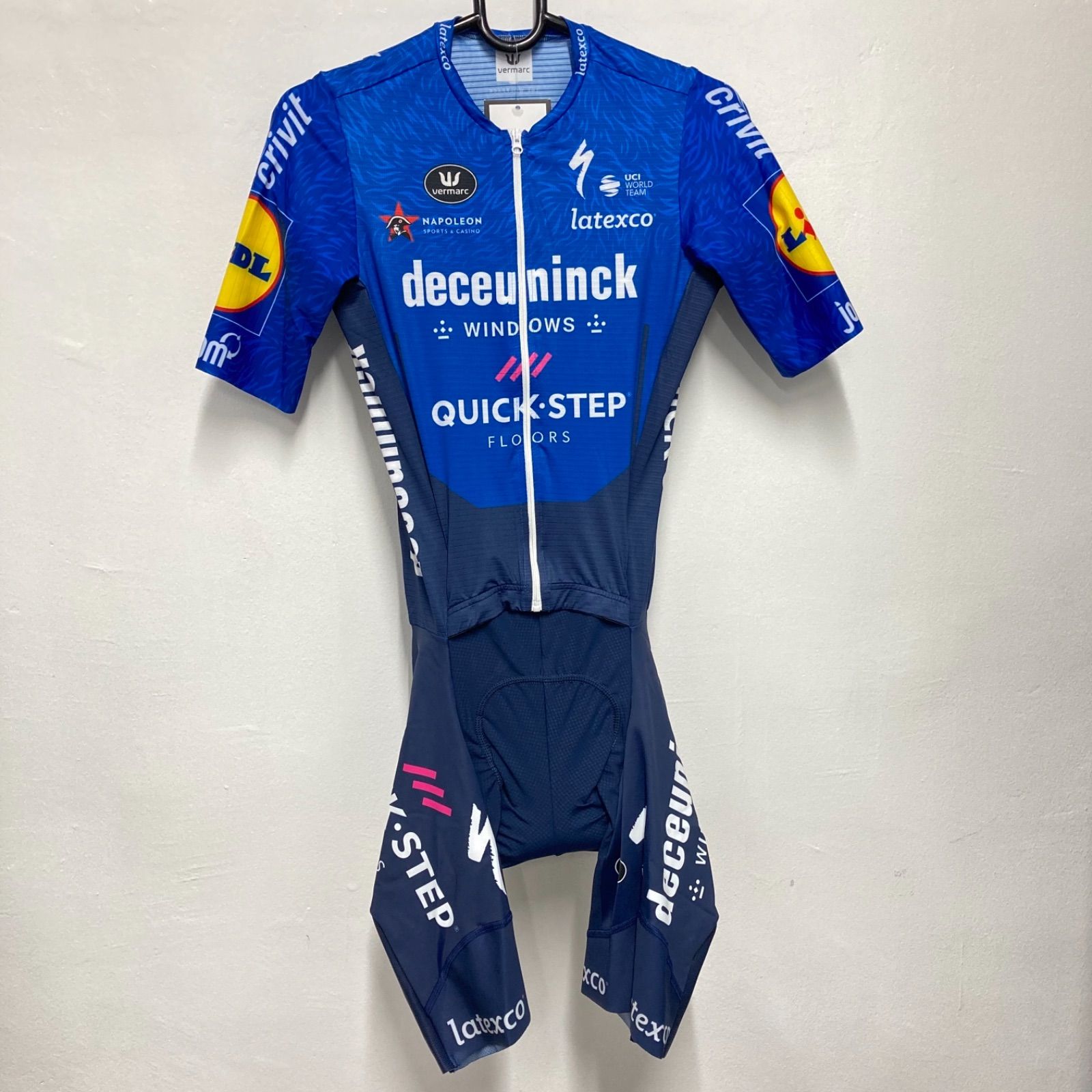カステリ選手支給品SOUDAL QUICK-STEP スキンスーツサイズS