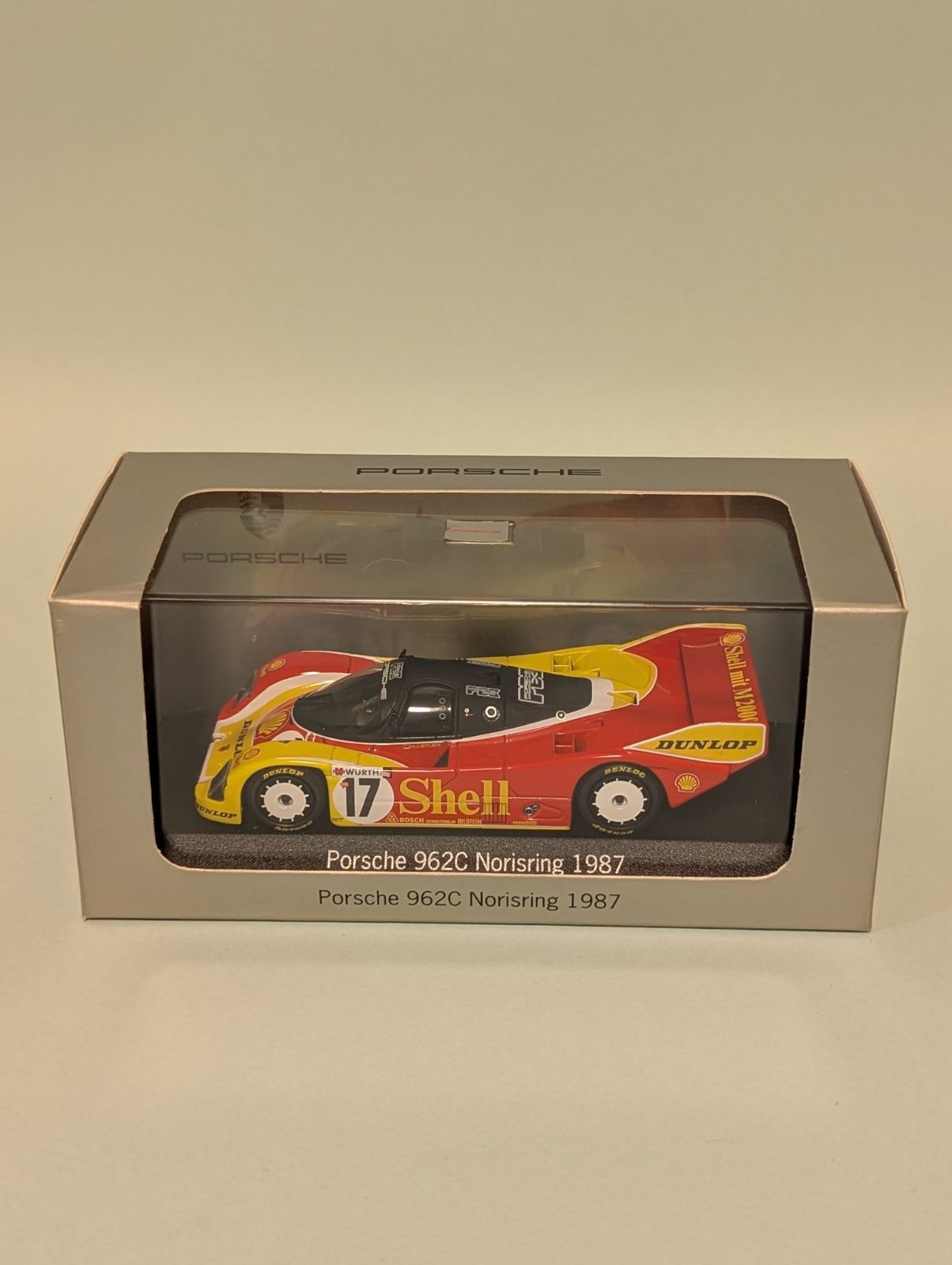 ポルシェパッケージ ミニチャンプス1/43 ポルシェ962C ノリスリンク 