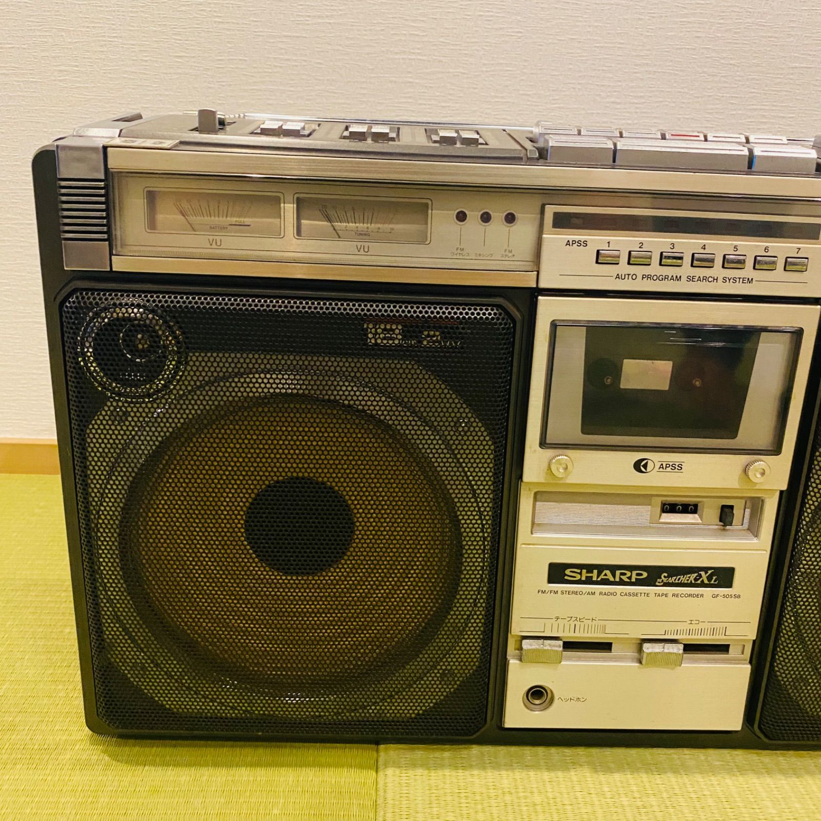 【爆売り！】 SHARP ラジカセ GF-505 THE SEARCHER-XL（SHARP GF-505ST Stereo ラジオ・コンポ