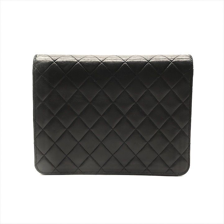 美品 CHANEL シャネル ココマーク マトラッセ ラムスキン プッシュ  