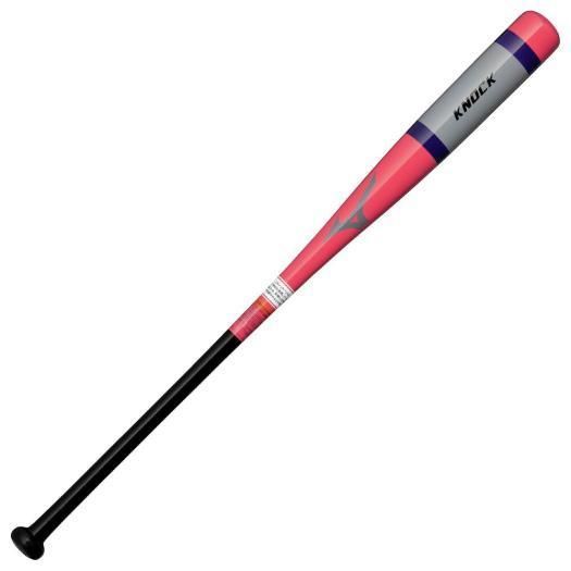 品 ミズノ 木製ノックバット 87cm530ｇ コーラル×グレー 1CJWK19087 6403