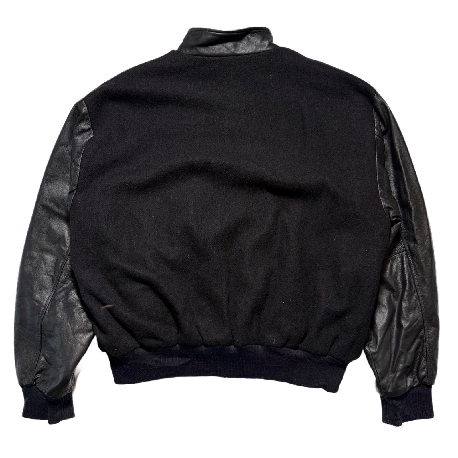 Drawer ウールレザースタジャン ロゴ 刺繍 黒 モード エンブレム 楽天市場】Golden Goose ゴールデングース ウール × レザー