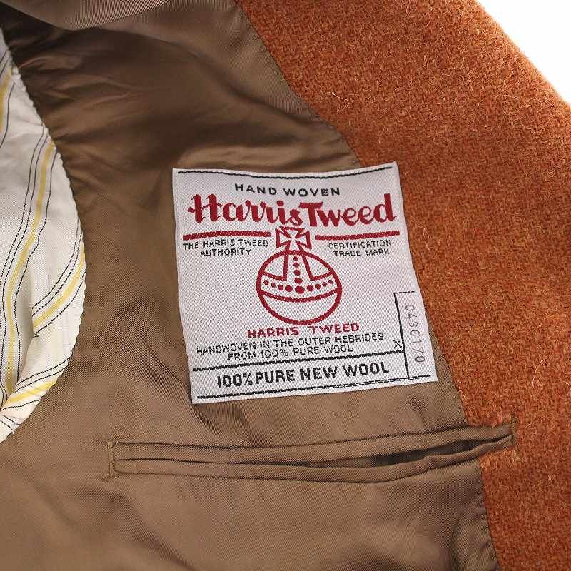 ダニエルクレミュ×ハリスツイード 50 チェック柄 テーラードジャケット