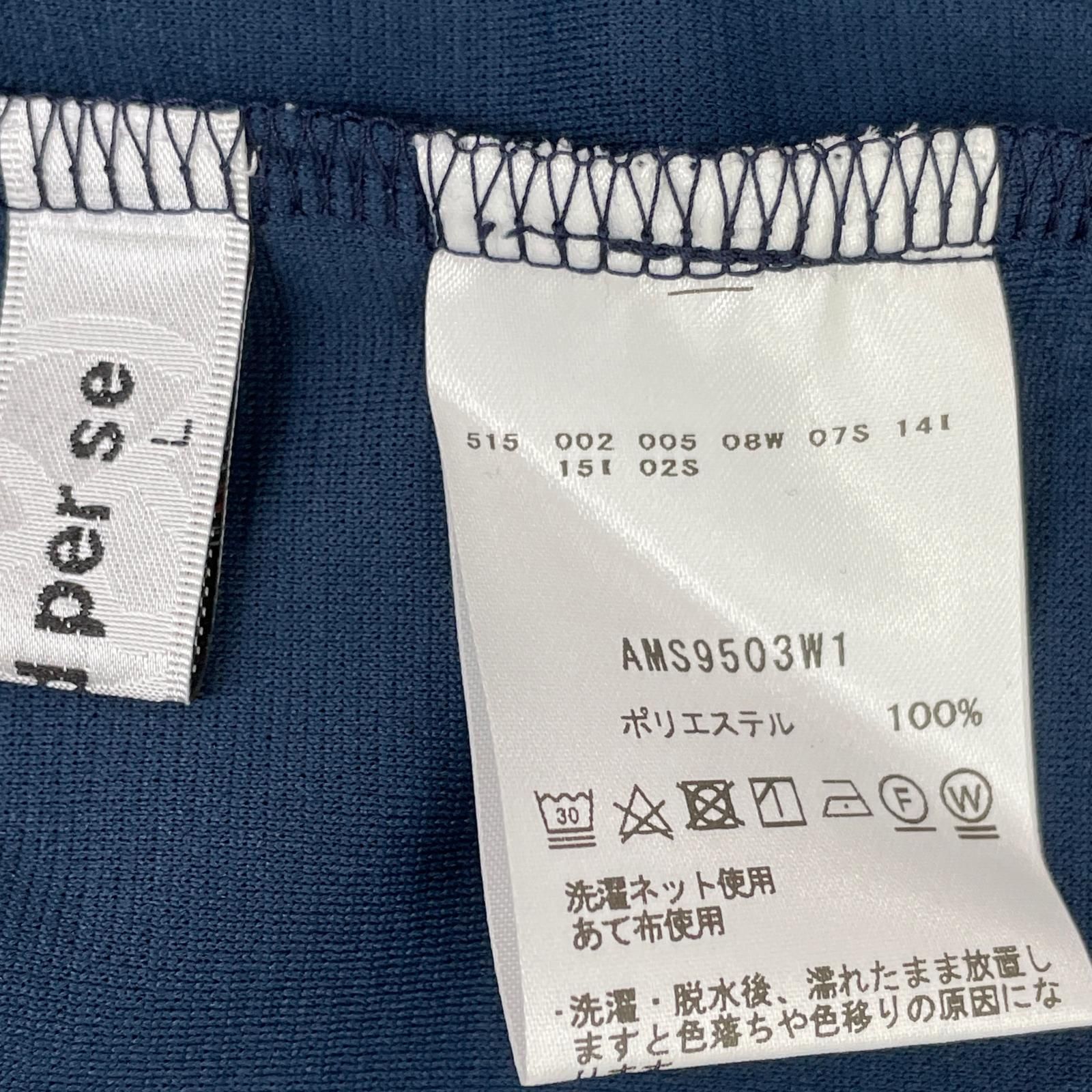 未使用品 メンズ アンパスィ and per se 半袖シャツ L ネイビー