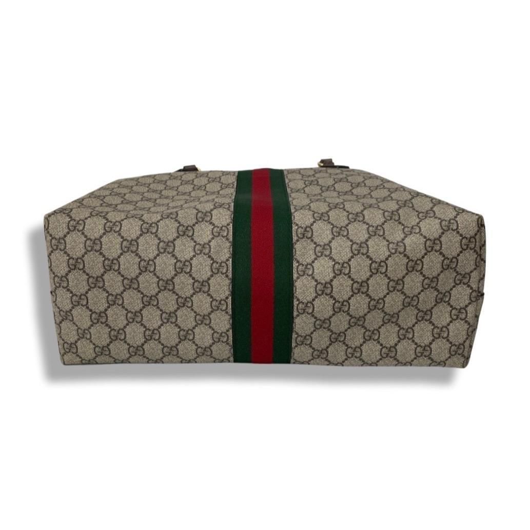 グッチ GUCCI GGスプリーム シェリーライン ミディアム トートバッグ