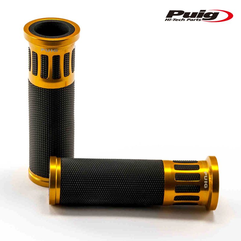 Puig 5879O HI-TECH RADIKAL GRIPS GOLD 119mm 汎用 プーチ ラディカル グリップ ハンドルバーエンド
