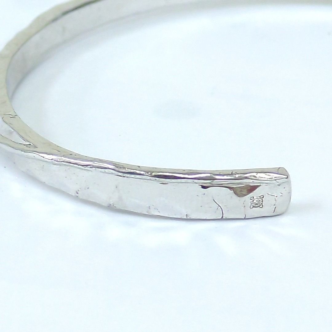 eteシルバーバングル Ete ワイドバングル M／L（シルバーカラー）※オンラインショップ