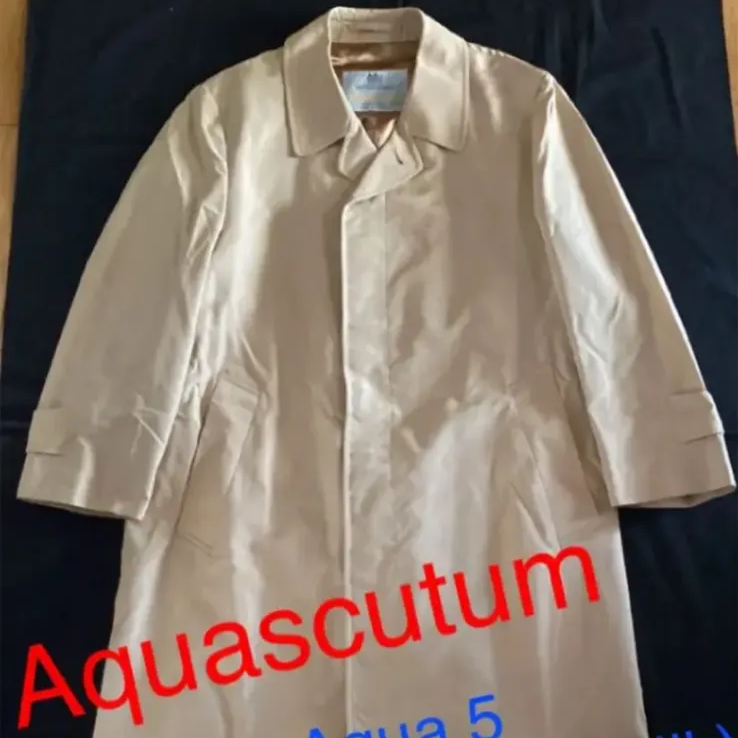 Aquascutum アクアスキュータム バルマカーンコート シルク ベージュ