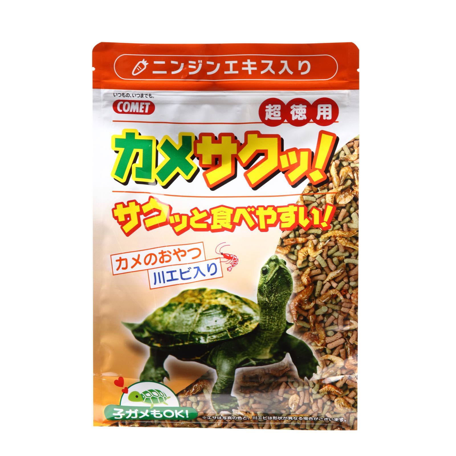 コメット【大好物川エビミックスのカメのエサ】超徳用カメサクッ! 300g