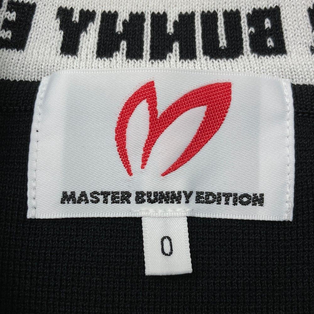 サイズ：0 MASTER BUNNY EDITION マスターバニーエディション  半袖ニットシャツ  ブラック系 [240101440049] ゴルフウェア レディース ストスト サイズ：0 MASTER BUNNY EDITION マスターバニーエディション