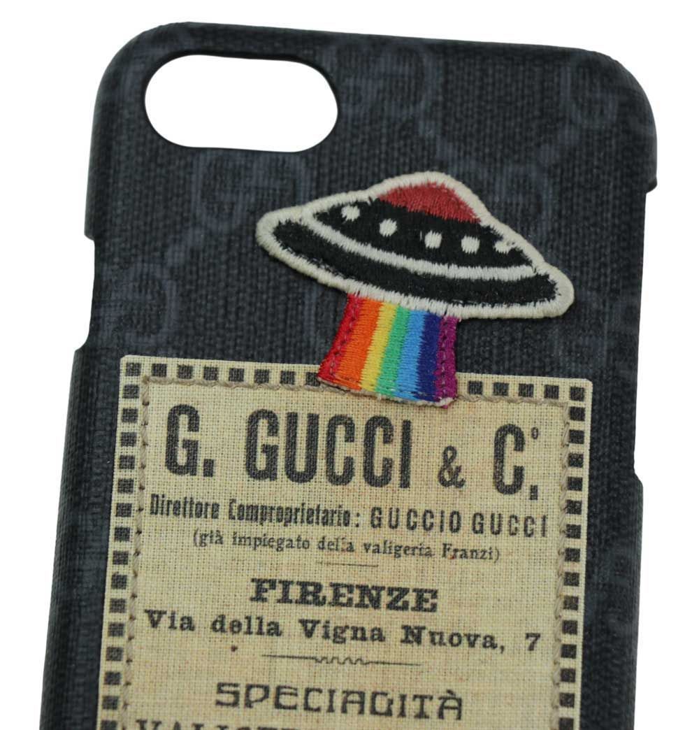 【グッチ】GG UFOナイトクーリエ iPhone7/8/SEケース BK グッチ】GG UFOナイトクーリエ iPhone7/8/SEケース BK GUCCI】グッチ