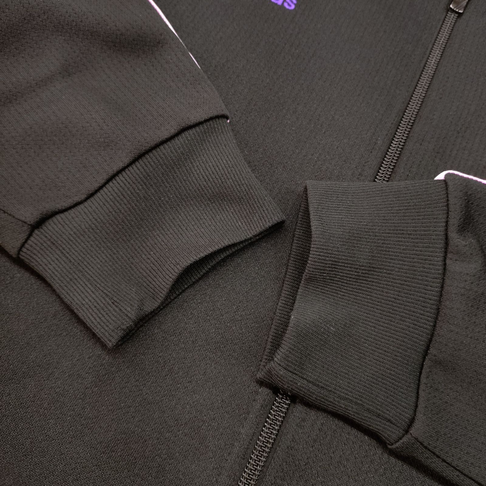 adidas L サイズ トラックジャケット ジャージ トレーニングウェア 上下セット CLIMALITE クライマライト ブラック パープル アディダス LLC-HASEGAWATOSO_COM