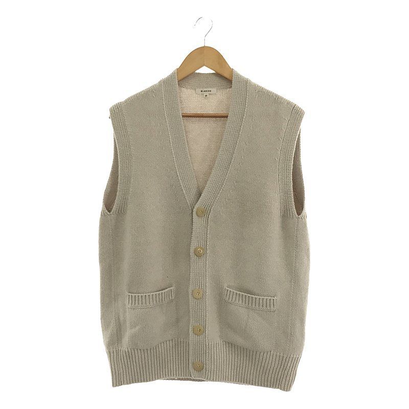 BLAMINK ブラミンク カシミヤ5Gニットベスト 36 ベージュ レディース
