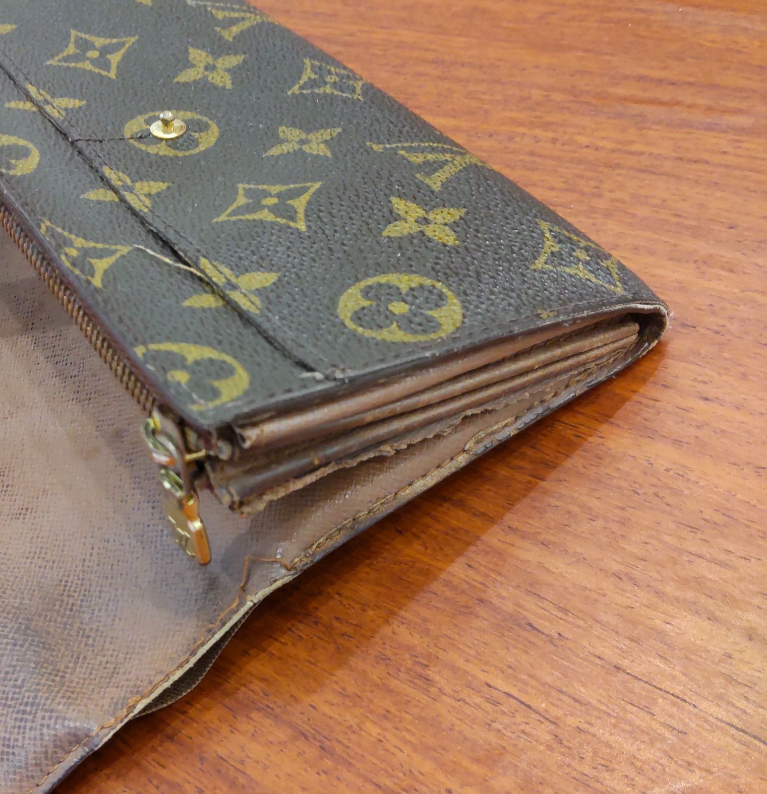 ヴィンテージ ルイヴィトン モノグラム 長財布 スナップボタン - メルカリ