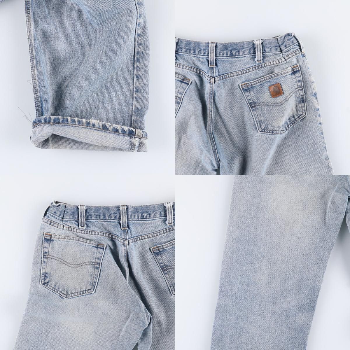 テーパードデニムパンツ