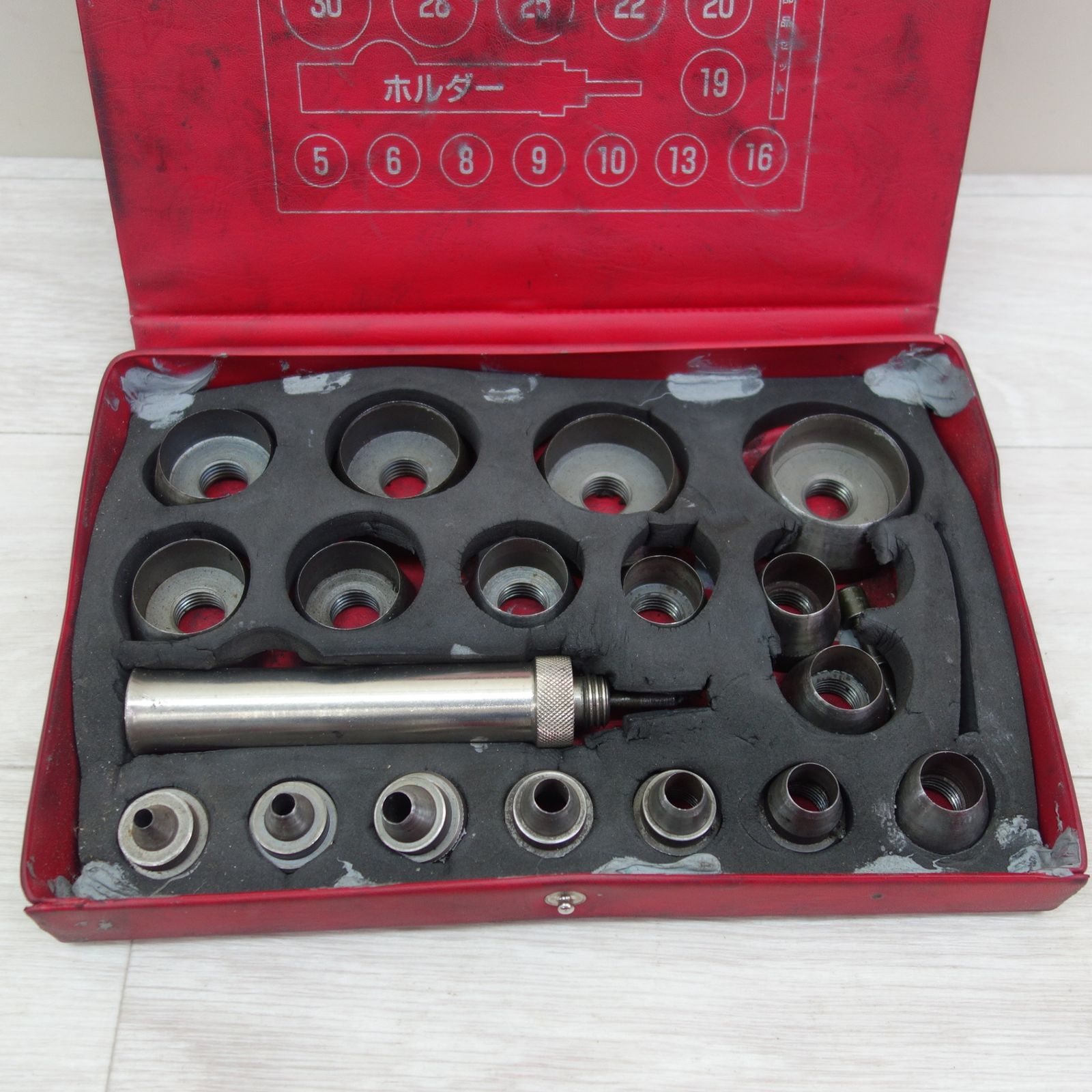 F.K パッキン 打抜 ポンチ セット FK-P17 工具 福井機工 道具 打ち抜き 穴あけ