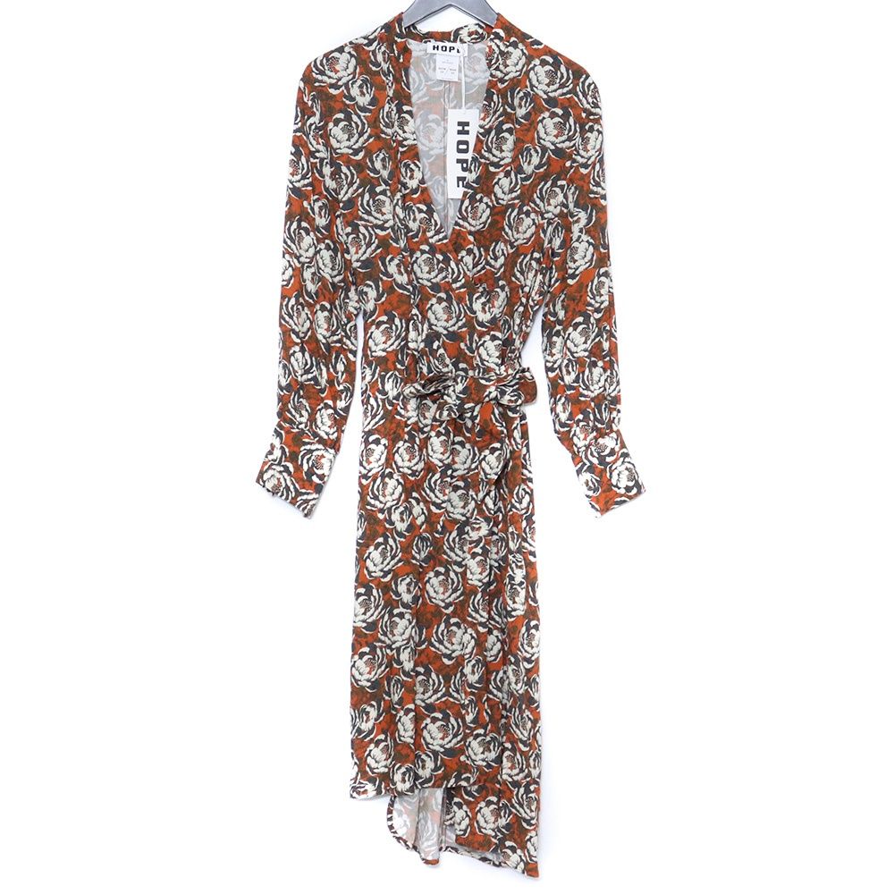 HOPE Split Puff Dress サイズ34 ブラウン