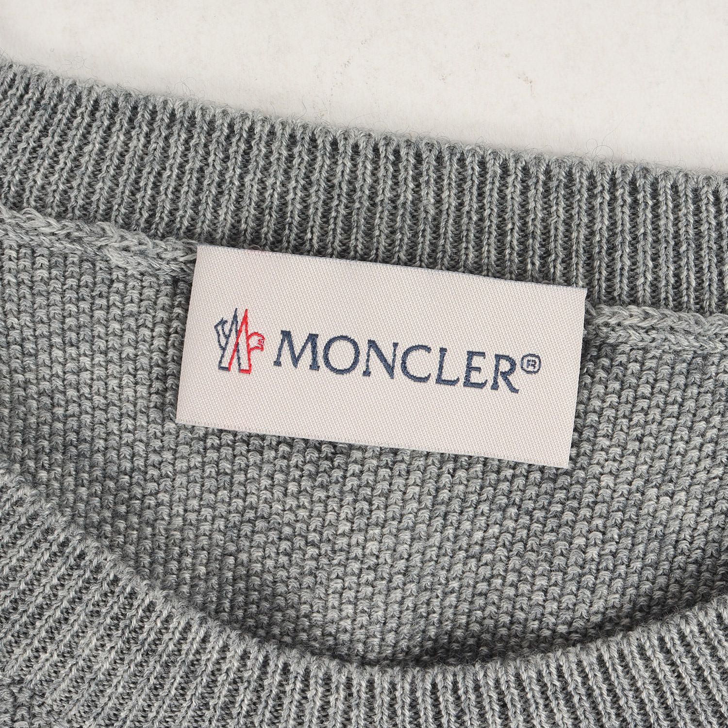 新品同様 MONCLER モンクレール ニット サイズ:L 24SS 現行モデル ハイゲージ コットン カシミヤ ニットセーター  J10919C00008 M1611 GIROCOLLO TRICOT プルオーバー ヘザーグレー イタリア製 - メルカリ