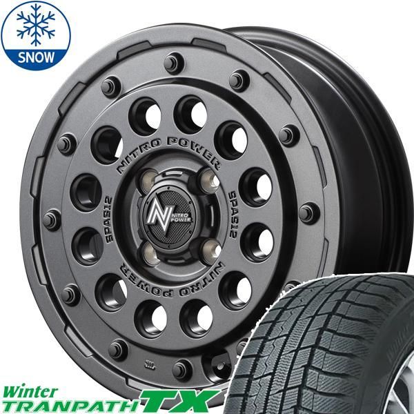 NBOX タント スペーシア 155/65R14 スタッドレス | トーヨー トランパス TX u0026 ナイトロパワー H12 ショットガン 14インチ 4穴100 