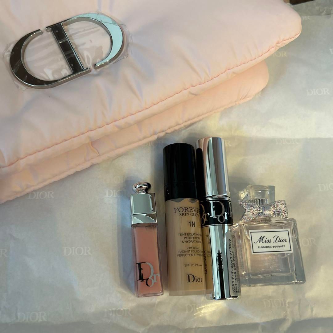 DIOR クラッチバッグ型ピンクポーチ＆ミニチュア